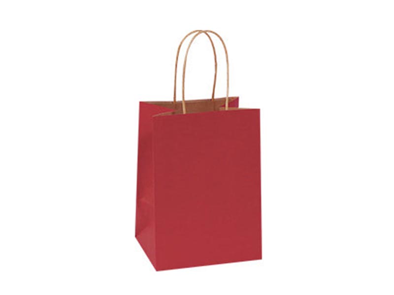 大6K-L(方)手提紙袋-微醺紅